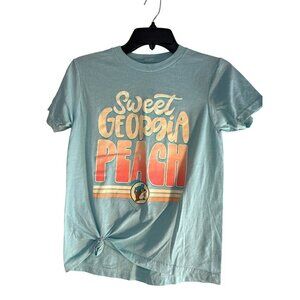 Buc-ee’s Girls Graphic Tee Blue Multi Size YM